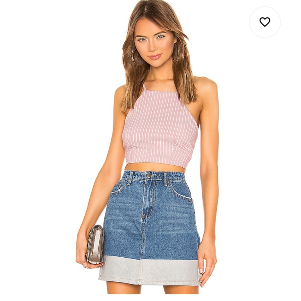 Super down halter top